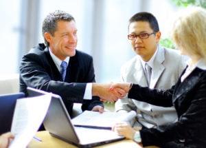 Two Persons Shaking Hands